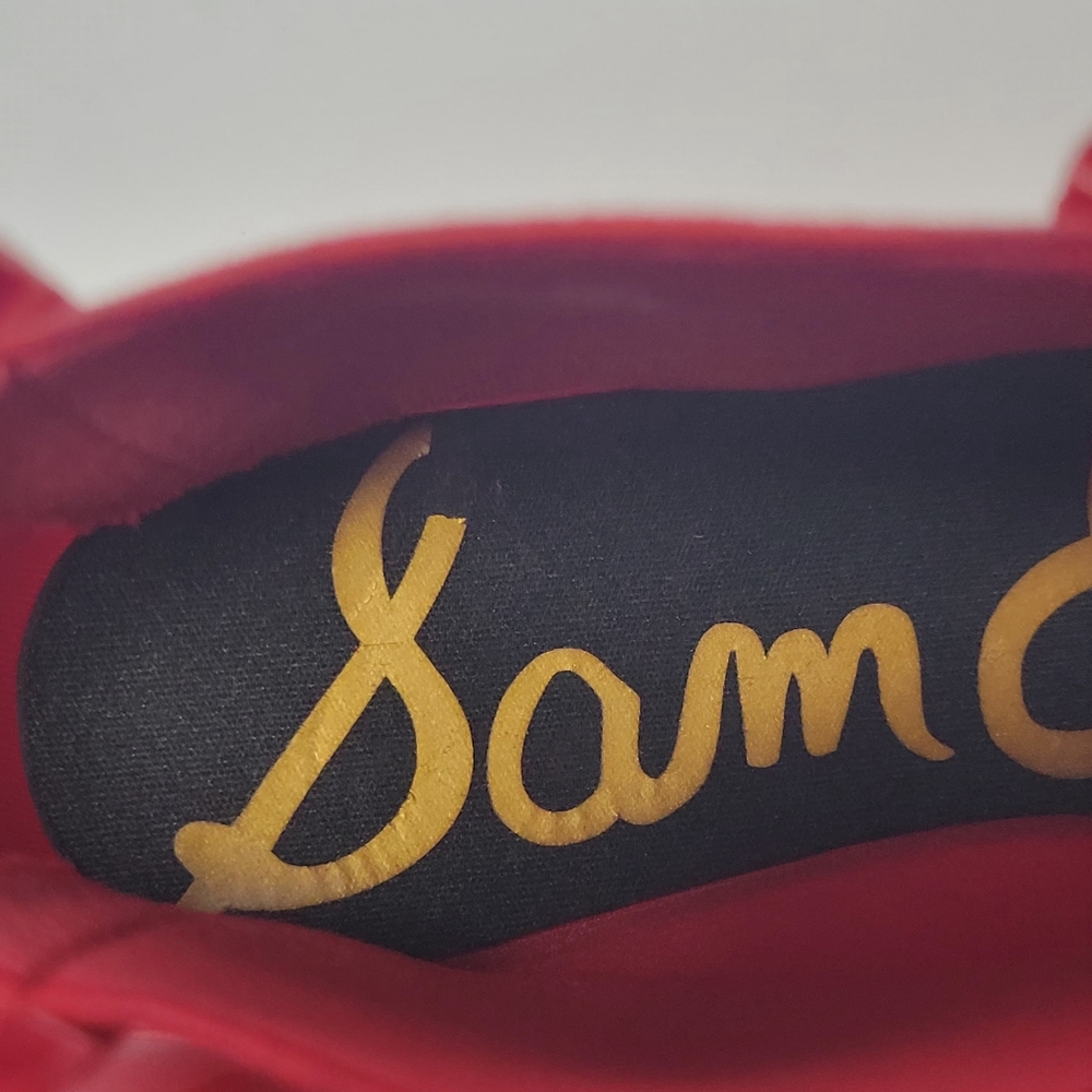 New Women's Size 6 Sam Edelman Red Rain Boots - Picture 6 of 11